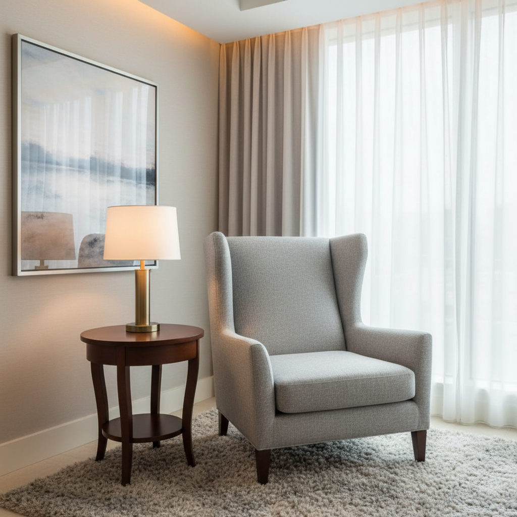 Fine Woven Texture Soft Gray Upholstered Chair | Architectural Fabrics
