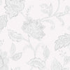 Indigo Bloom Grey | Schumacher Wallpaper