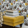 Granatapple Slate And Ochre Room Setting | Schumacher Wallpaper