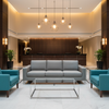 Turquoise Bay - Alloy Upholstered Sofa | Architectural Fabrics