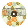 1970s Daisy Wallcovering Circular Swatch | Fentucci