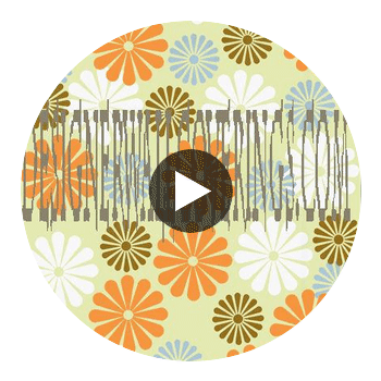 1970s Daisy Wallcovering Circular Swatch | Fentucci