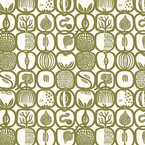 Fruktlåda, Olive Wallcoverings | Schumacher