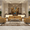 Woven Basketweave Texture Golden Wheat Upholstered Sofa | Architectural Fabrics