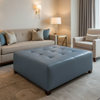 Nassau Gold - Cadet Upholstered Ottoman | Architectural Fabrics