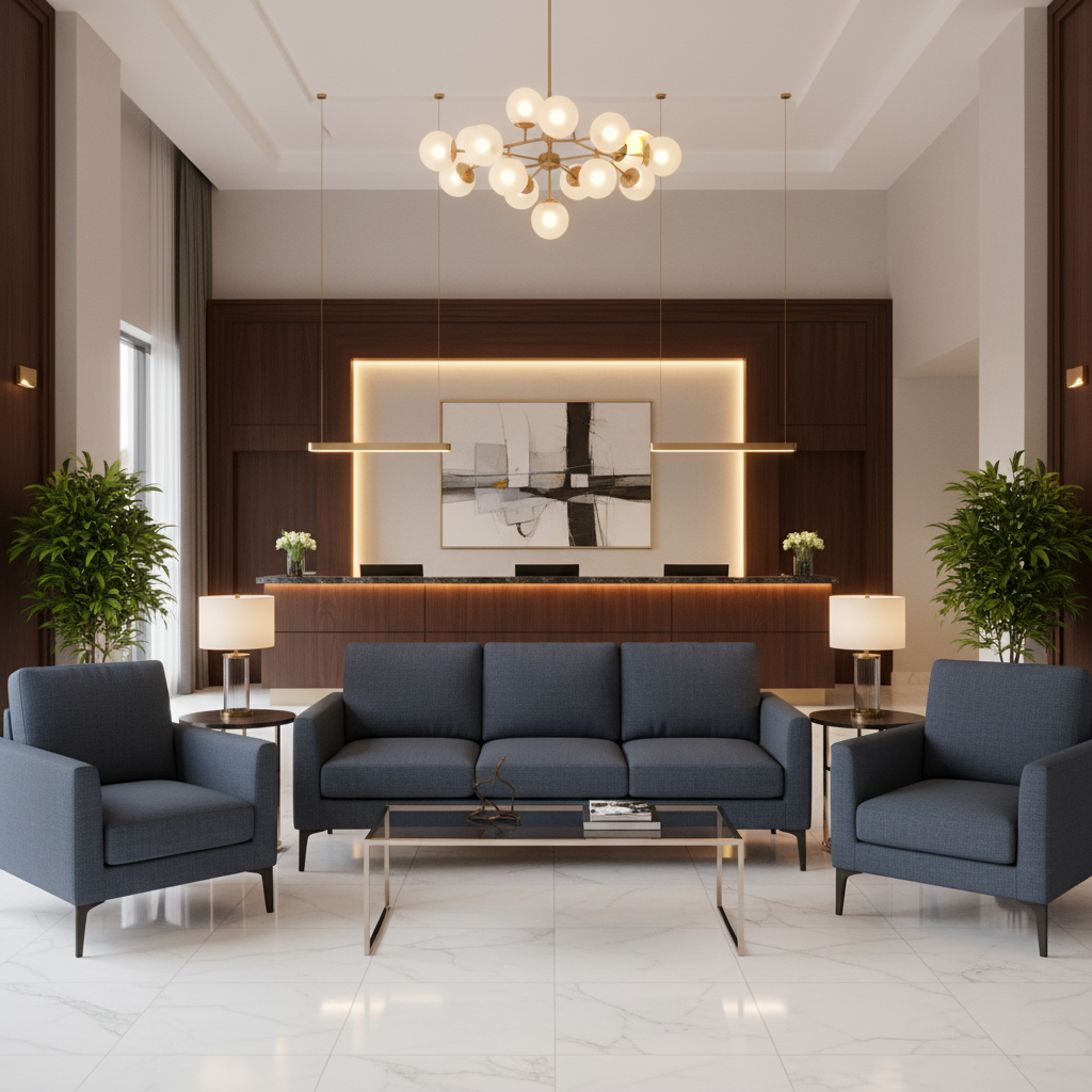 Morant - Ink Upholstered Sofa | Architectural Fabrics