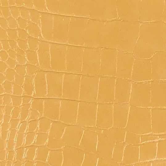 Le Embossed Croc Vista | Vegan Leather |  Yellow Gold