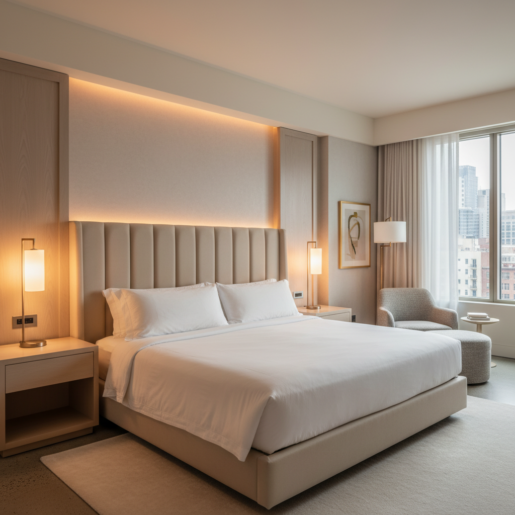 Ultrasuede  Tapioca Cream Upholstered Headboard | Ultrasuede Upholstery