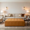 Luxury Cay - Citrine Upholstered Ottoman | Architectural Fabrics