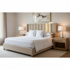 Woven Textile Texture Natural Linen Upholstered Headboard | Architectural Fabrics