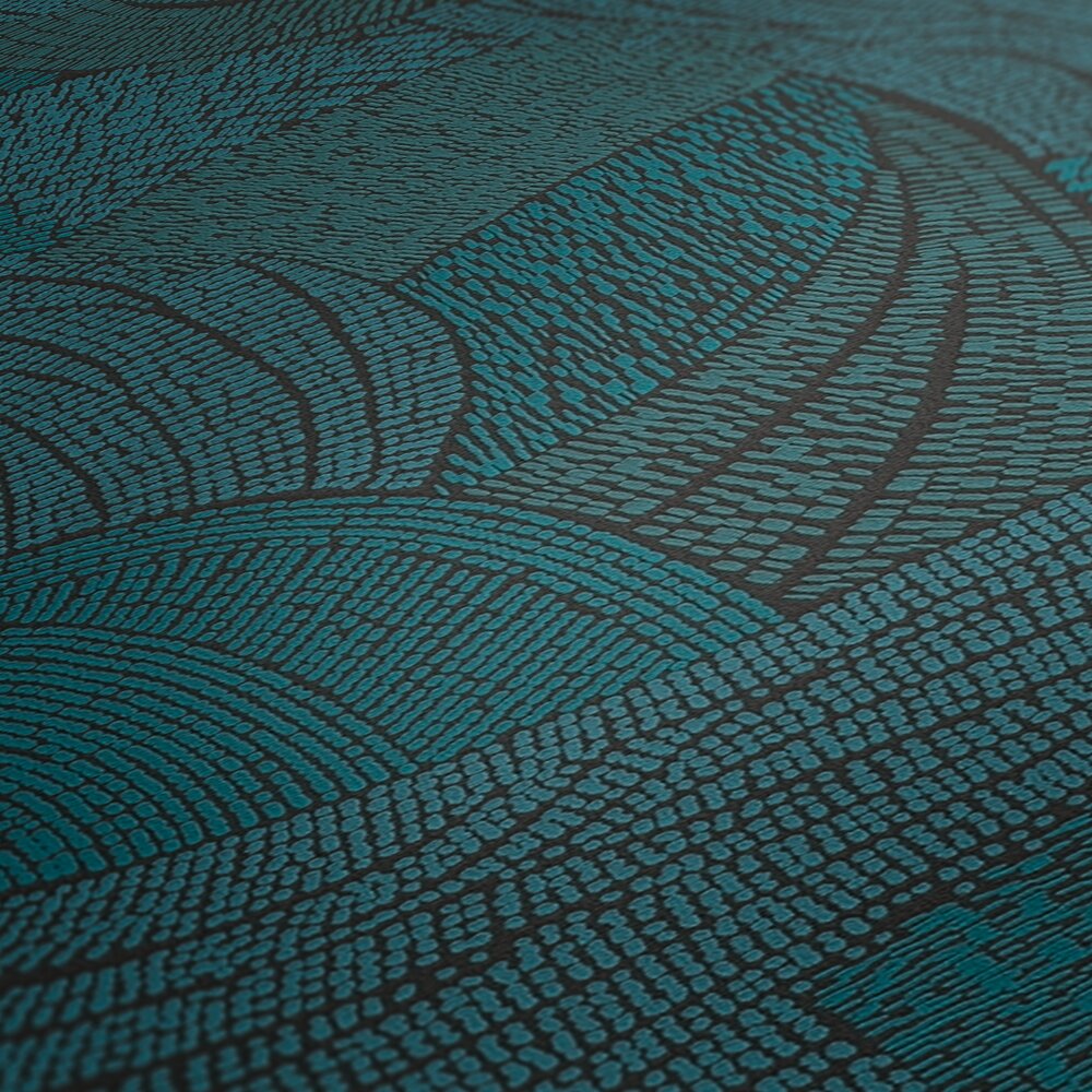 French Affair Teal Wallcovering | AS Creation