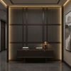 Fine Woven Texture Dark Graphite Upholstered Wall Panel | Architectural Fabrics