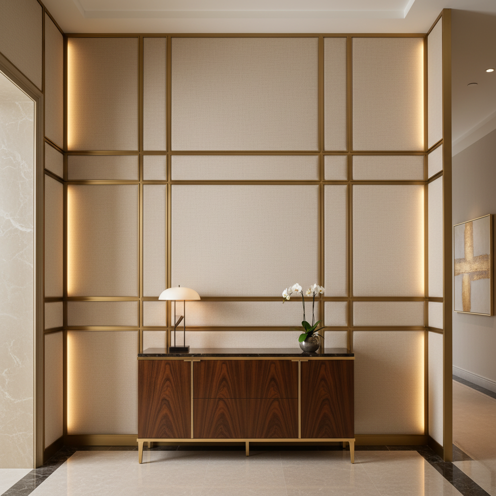 Nassau Gold - Chablis Upholstered Wall Panel | Architectural Fabrics