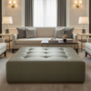 Kick Em Jenny - Raven Upholstered Ottoman | Architectural Fabrics