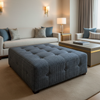 Stingray City - Maritime Upholstered Ottoman | Architectural Fabrics