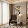 Fine Pebble Grain Dark Chocolate Upholstered Chair | Architectural Fabrics