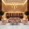 Ultrasuede  Blush Pink Upholstered Sofa | Ultrasuede Upholstery