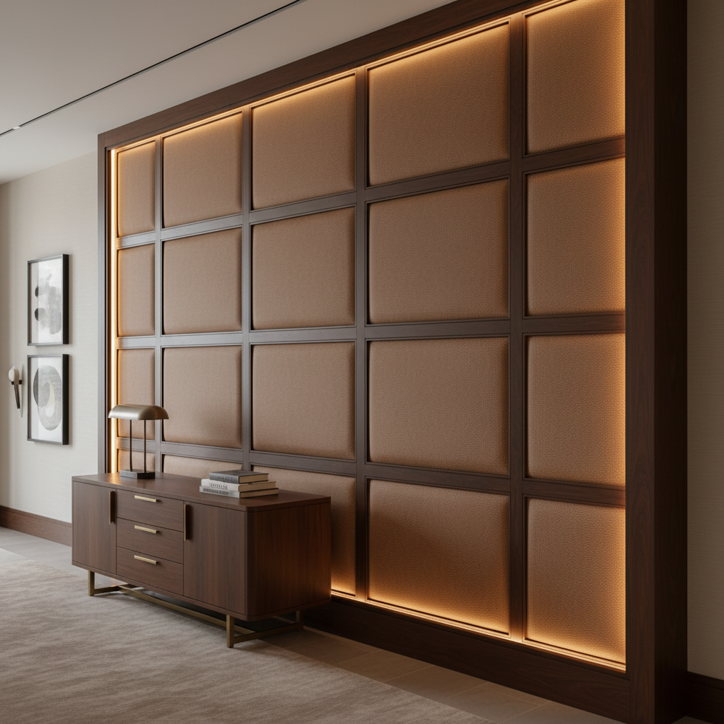 Punch Bowl - Rustic Upholstered Wall Panel | Architectural Fabrics
