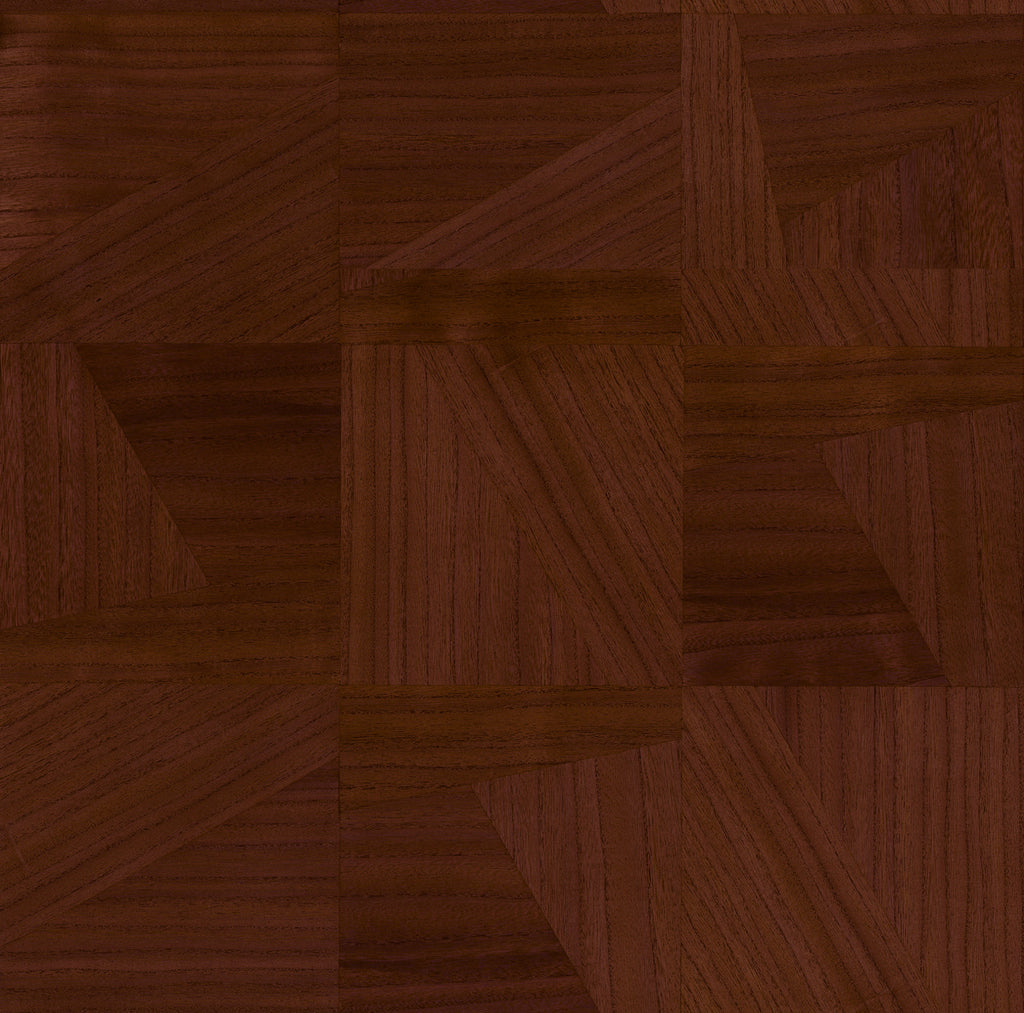 Cape Elizabeth-Chocolate Wood Veneer Wallcovering | Phillipe Romano — WOOD-500920