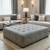 Stingray City - Flannel Upholstered Ottoman | Architectural Fabrics