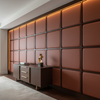 Smooth Pebble Grain Rustic Sienna Upholstered Wall Panel | Architectural Fabrics