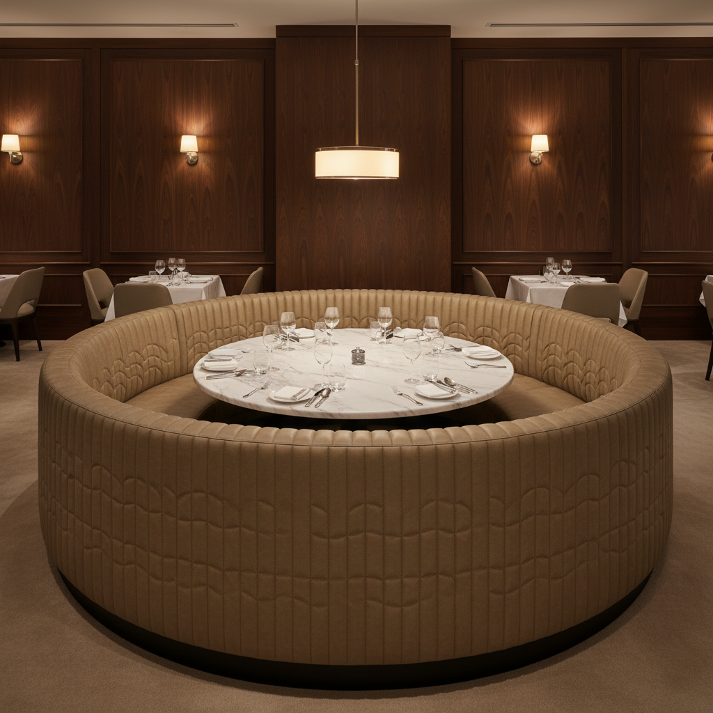 Waterfall Bay - Palladium Upholstered Banquette | Architectural Fabrics