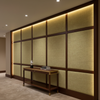 Woven Crosshatch Texture Soft Olive Upholstered Wall Panel | Architectural Fabrics