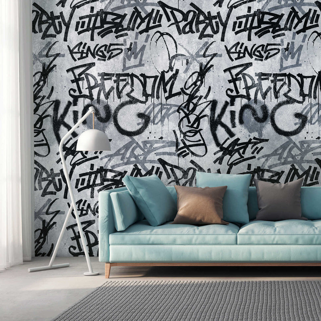 Livingwalls Design Panel the Wall Light Gray Wallcovering | AS Creation