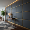 Aire Pebbled - Deep Slate Breathable Polyurethane Upholstered Wall Panel | Architectural Fabrics