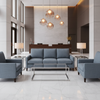Fine Woven Texture Slate Blue Upholstered Sofa | Architectural Fabrics