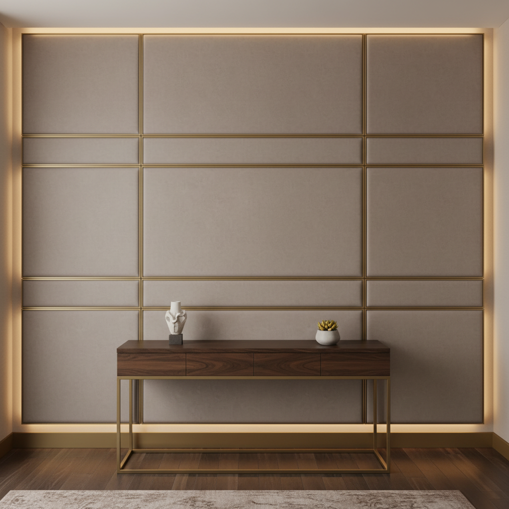 Red Hook - Salt Upholstered Wall Panel | Architectural Fabrics