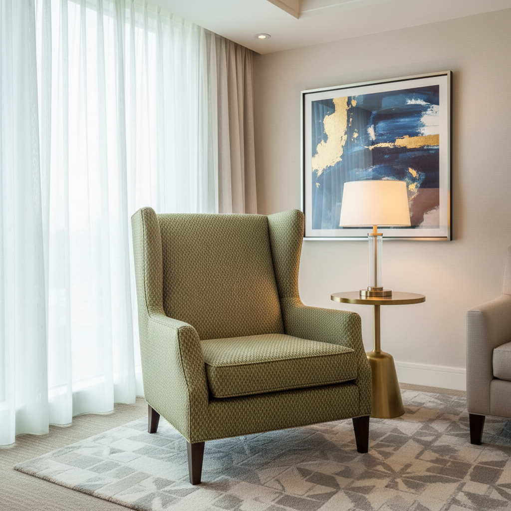 Steeple Reef - Grass Upholstered Chair | Architectural Fabrics