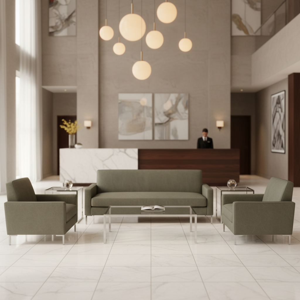 Runaway Bay - Forest Upholstered Sofa | Architectural Fabrics