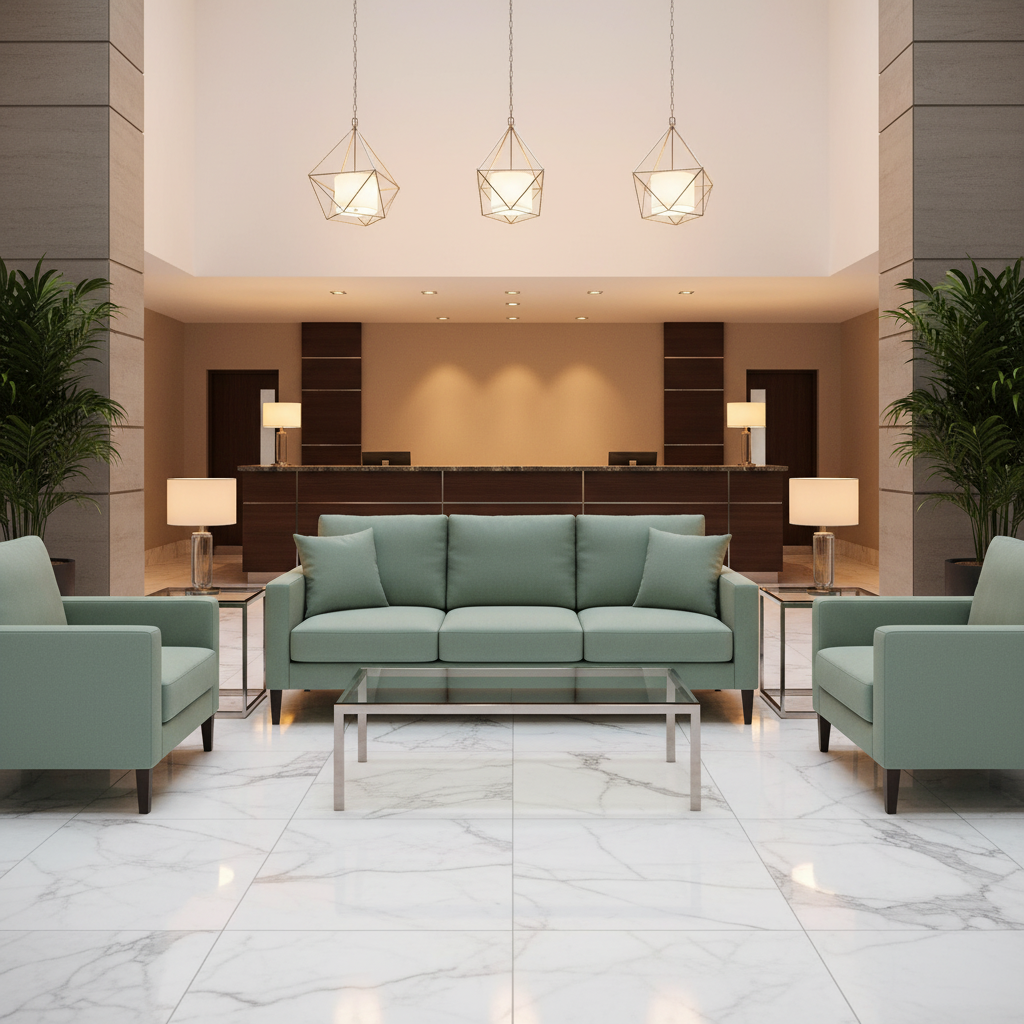 Aarden - Seafoam Silicone Hybrid Upholstered Sofa | Architectural Fabrics