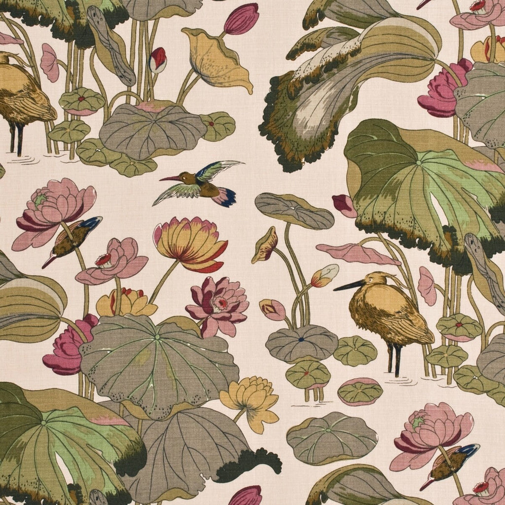Samples and Purchasing available for Nympheus Print - Cream  By Lee Jofa | Perennia |  Multipurpose Print at Designer Wallcoverings and Fabrics