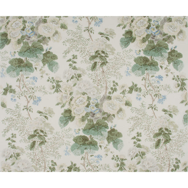 Hollyhock Hdb - Grey/Sage Multi By Lee Jofa |  | Botanical & Floral Multipurpose Print