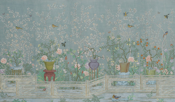 Temple Newsam — Blue Grey India tea paper