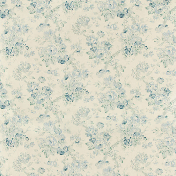 Garden Roses - Aqua/Blue Blue By Lee Jofa | Suzanne Rheinstein Iii |Botanical & Floral  Multipurpose Print