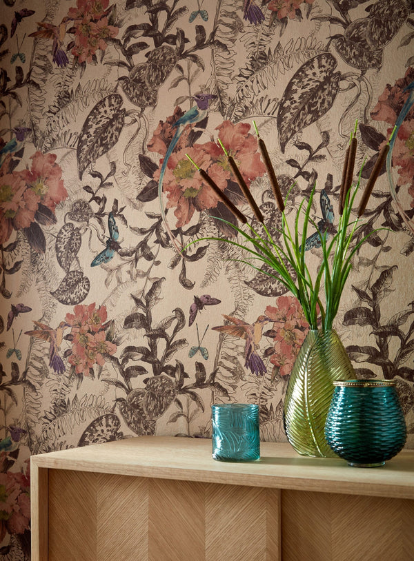 Hedgerow - Copper Wallcovering | 1838 Wallcoverings