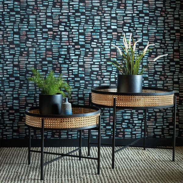 Fusion Mineral - Black Wallcovering | 1838 Wallcoverings