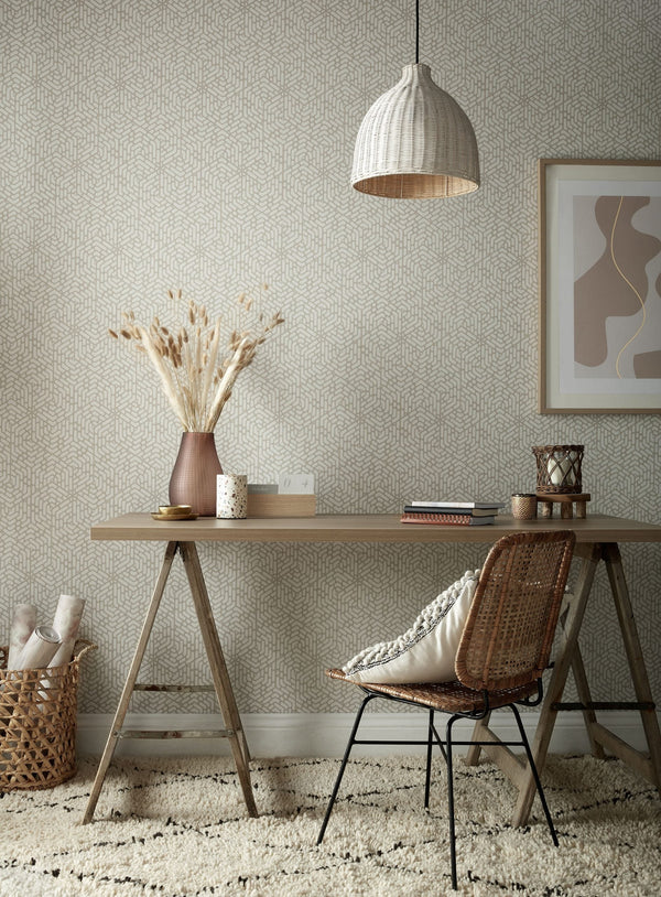 Willow - Barley Neutral Wallcovering | 1838 Wallcoverings