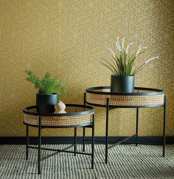 Willow Honey - Yellow Wallcovering | 1838 Wallcoverings