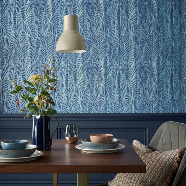 Bramble - Blue Dusk Wallcovering | 1838 Wallcoverings