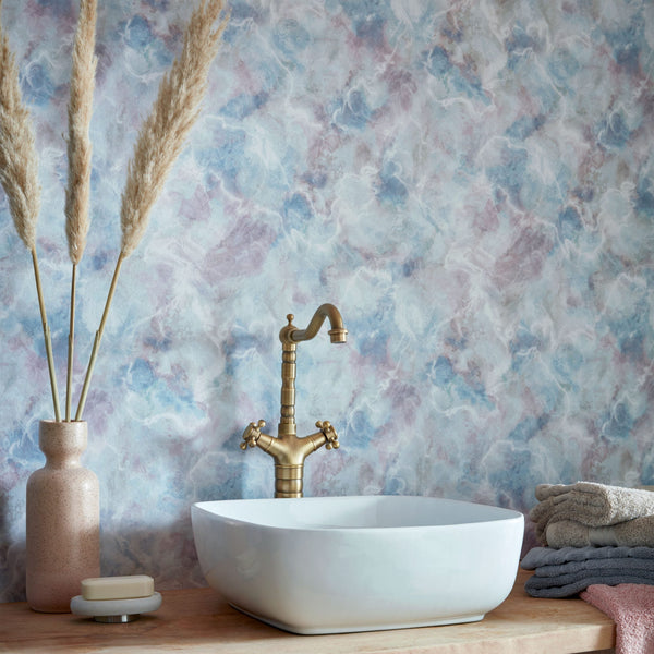 Quartz - Blue Dusk Wallcovering | 1838 Wallcoverings