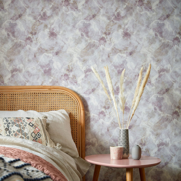 Quartz Chamomile - Pink Wallcovering | 1838 Wallcoverings