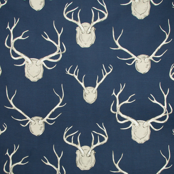 Antlers - Navy Dark Blue By Lee Jofa | Lodge Ii Prints |Animal/Insects Novelty Multipurpose Print