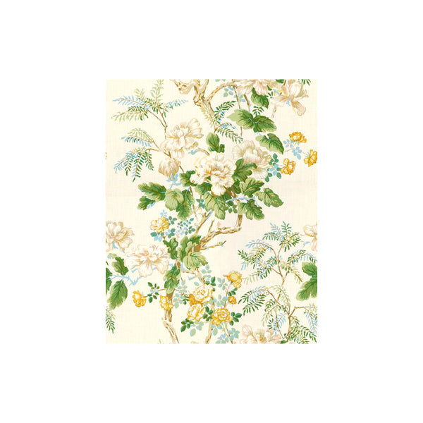 Chinese Peony - Gold White By Lee Jofa | Verdmont Collection |Botanical & Floral  Multipurpose Print
