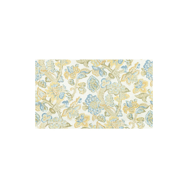 La Cinta - Lemon/Blue Blue By Lee Jofa | Verdmont Collection |Botanical & Floral Jacobeans Multipurpose Print