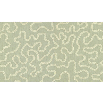 Samples and Purchasing available for Winding Way - Lichen Green By Lee Jofa | Suzanne Rheinstein *Hollyhock Ii |  Upholstery Embroidery at Designer Wallcoverings and Fabrics