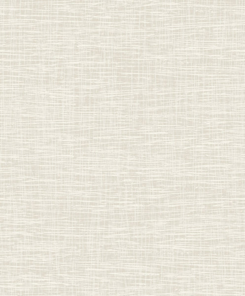 Malibu Crosshatch Texture Wallpaper - Transitional Faux - Pearl and Cream | Malibu Wallpaper